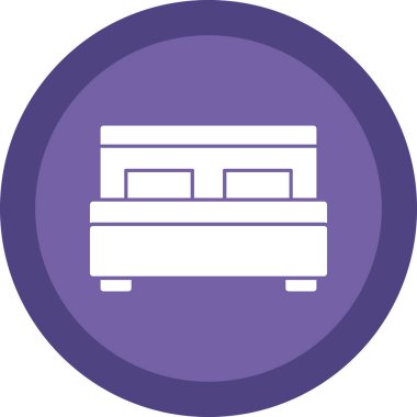 eşsiz yatak kabartma vektör simgesi