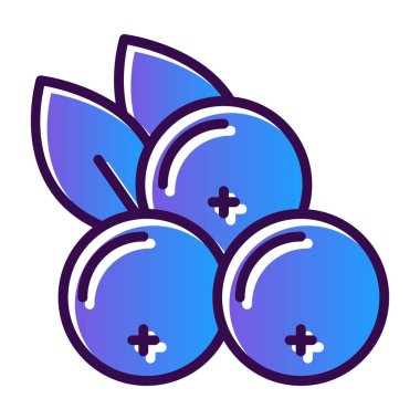 Frenk üzümü. Web simgesi basit illüstrasyon