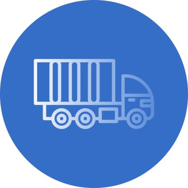 Kamyonun vektör ağ simgesi 