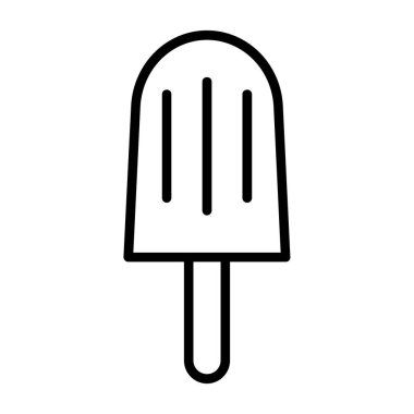 dondurma ikonu vektör illüstrasyonu