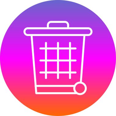 Çöp kutusu vektör illüstrasyonuName 