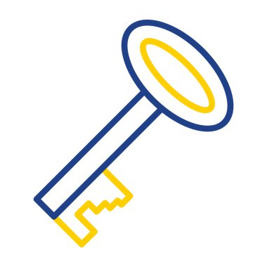 Anahtar. Web simgesi basit illüstrasyon