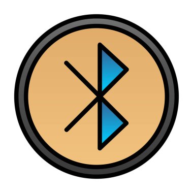 Bluetooth Web simgesi basit illüstrasyon 