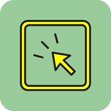 Seo İmleç simgesinin vektör illüstrasyonu