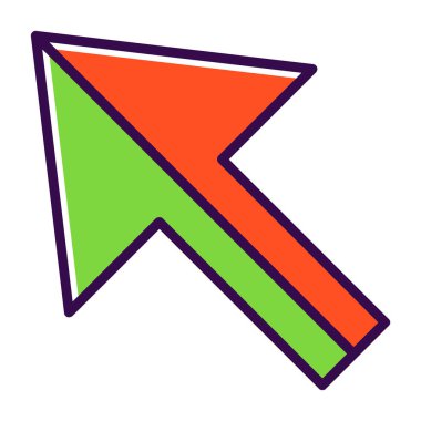 Ok. Pointer web simgesi basit illüstrasyon 