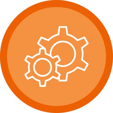 Gears'ı satırı vektör simgesi 