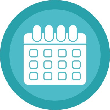 basit takvim simgesini, vektör çizim