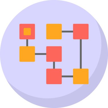 ağ web rengi basit illüstrasyon.