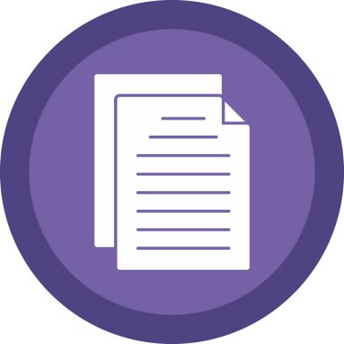 Belge. Web simgesi basit tasarım