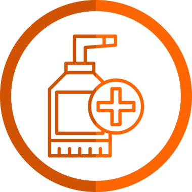 sanitizer bottle vector icon