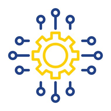 dişli simgesi vektör illüstrasyonu