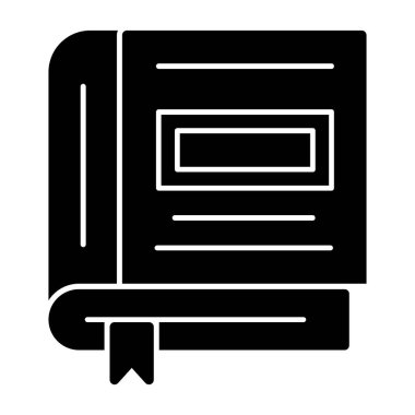 Kitap simgesinin vektör illüstrasyonu 