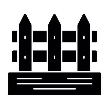 Çit. Web basit illüstrasyonu