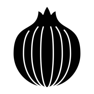 Soğan vektörü simgesi, illüstrasyon 