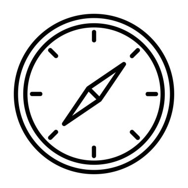 vector illustration of Compass modern icon            