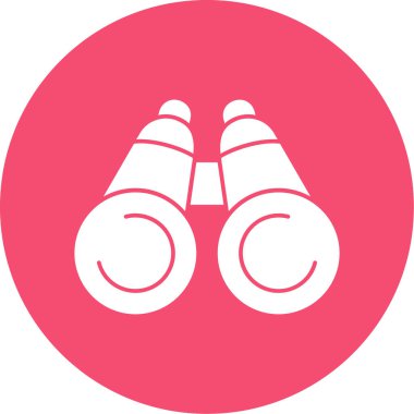 Dürbün simgesi, vektör illüstrasyonu basit tasarım