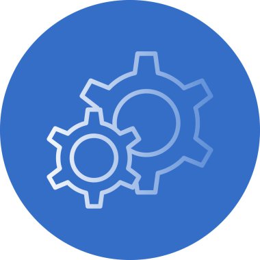 Gears'ı satırı vektör simgesi 