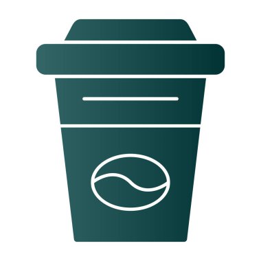 Kahve fincanı. Web simgesi basit illüstrasyon                