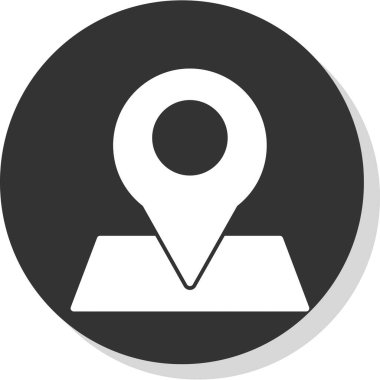 konum pin simgesi, vektör illüstrasyonu 