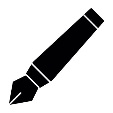 mürekkep kalem simgesi, vektör illüstrasyonu  