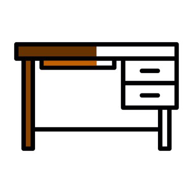 Mobilya ikonu. vektör illüstrasyonu