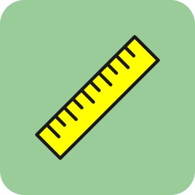ruler icon, vector illustration simple design