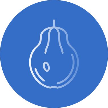 Eşsiz Armut Vektör Satırı Simgesi