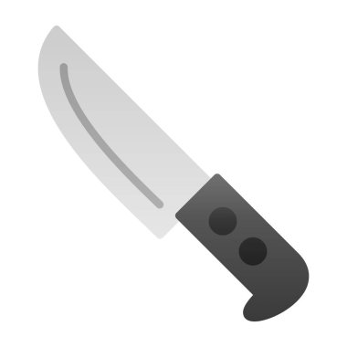 Bıçak düz simgesi, vektör illüstrasyonu 