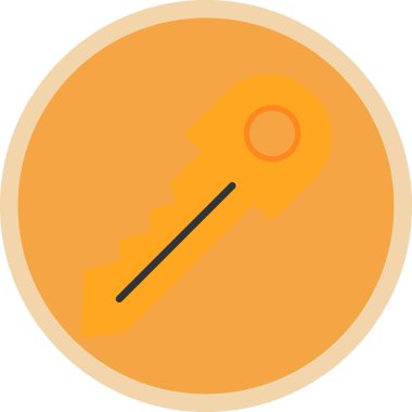 Anahtar. Web simgesi basit illüstrasyon