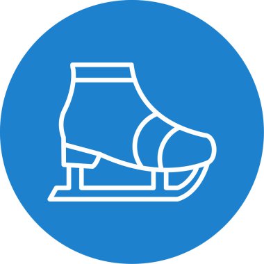 Modern paten simgesinin vektör illüstrasyonu