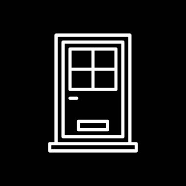 Ön Kapı simgesi, basit vektör illüstrasyonu 