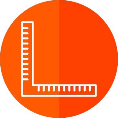 cetvel simgesinin vektör illüstrasyonu