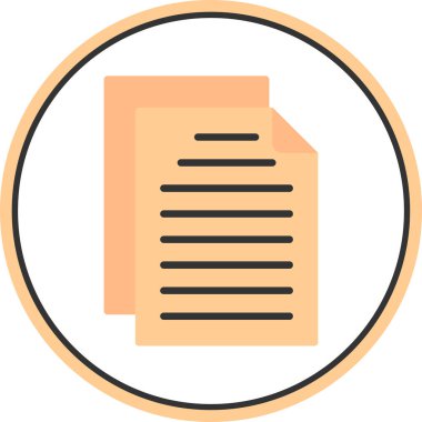 Belge. Web simgesi basit tasarım