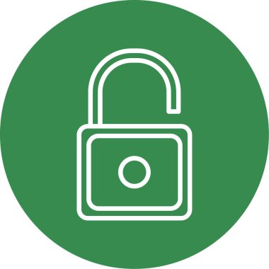 Web simgesinin kilidini aç basit illüstrasyon 