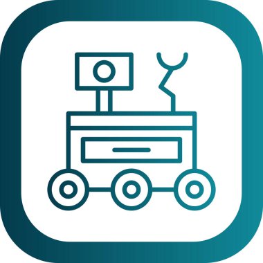 Eşsiz Uydu Vektör Satırı Simgesi