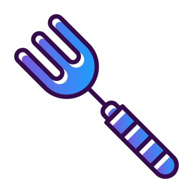 Bir çatal simgesinin vektör çizimi