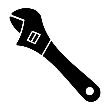 İngiliz anahtarı. Web simgesi basit illüstrasyon