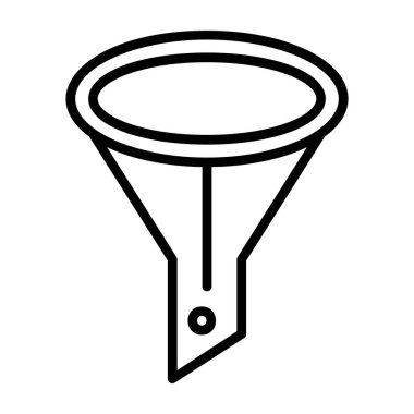 modada izole edilmiş arkaplanda huni simgesi 