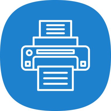  yazıcı web simgesi basit illüstrasyon