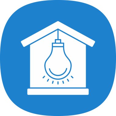 Ampul simgesi web basit illüstrasyon