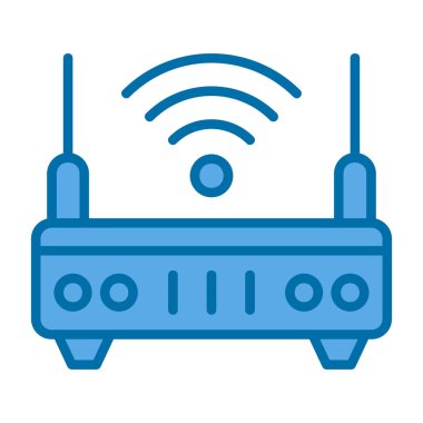 wifi internet yönlendirici vektör çizimi 