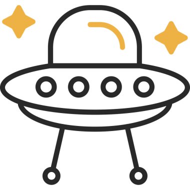 Uzaylı. Web simgesi basit illüstrasyon 