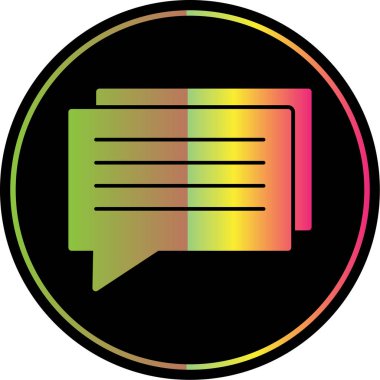 sohbet baloncuğu ileti vektör çizgisi simgesi 