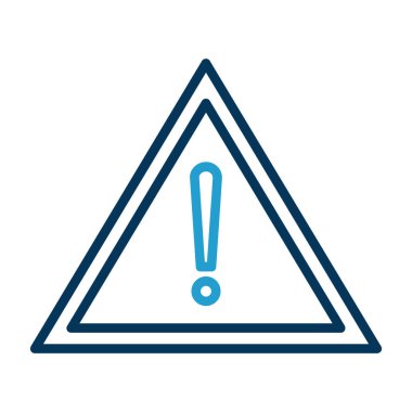 warning sign. web icon simple illustration