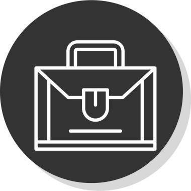 Çanta. Web simgesi basit tasarım