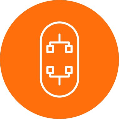 Modern kaykay simgesinin vektör illüstrasyonu                       