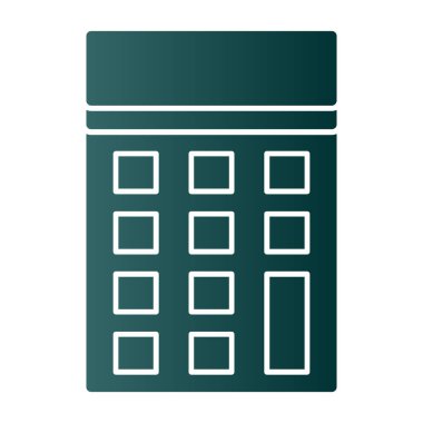 Basit Hesaplayıcı Simgesi, vektör illüstrasyonu