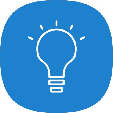 ampul simgesi, vektör illüstrasyonu 