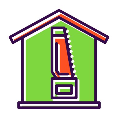 Ev Onarımı Web simgesi vektör illüstrasyonu