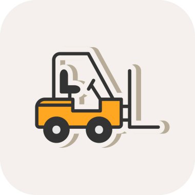 vector illustration of Forklift icon 